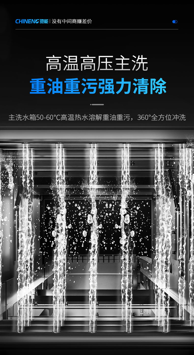 馳能長龍洗碗機(jī)全方位主洗