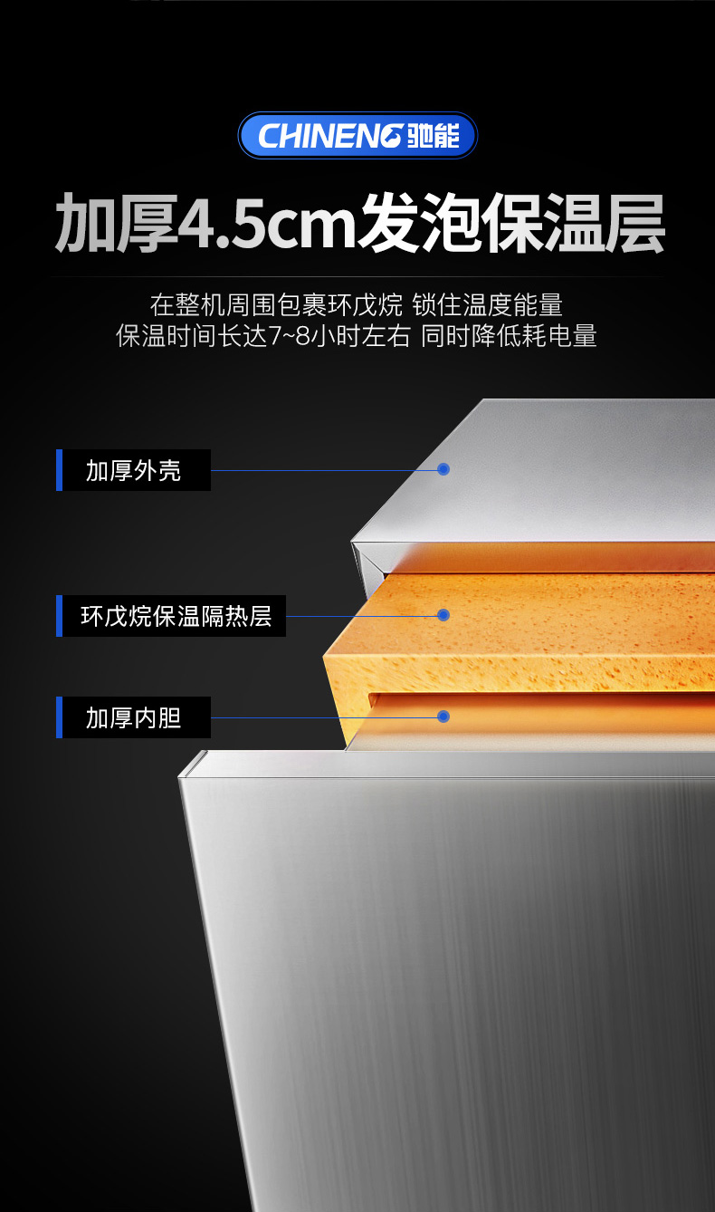 海鮮蒸柜加厚發泡保溫